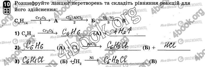 ГДЗ Хімія 10 клас сторінка ВР2 (10)